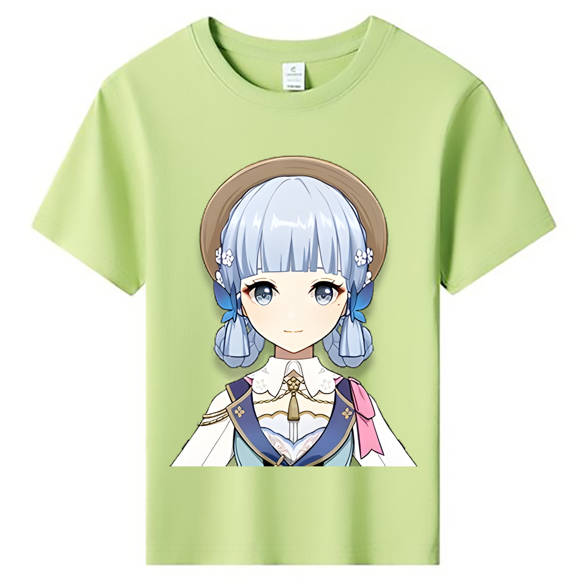 げんし神 神里綾華 神宮寺レン genshin Kamimiya Ren 綿100％キッズTシャツ（フロントプリント）